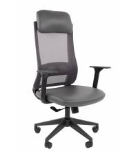 Кресло руководителя Chairman 500LT Россия экокожа серый/TW-04 серый