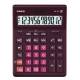 Калькулятор CASIO GR-12C-WR, 12-разрядный, бордовый. Фото товара с разных ракурсов.
